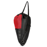Women Shoulder Bag Patchwork Casual Backpack Large Capacity Red Daypack