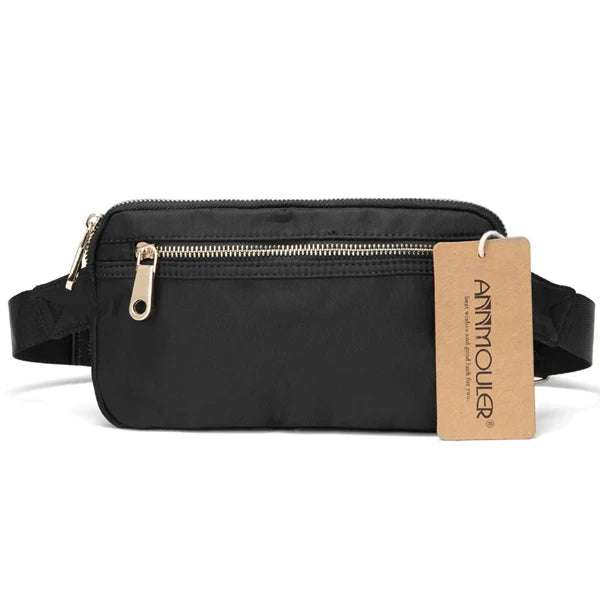 Polyester Women Fanny Pack Large Capacity Waist Bag 4 Colors Bum Bag