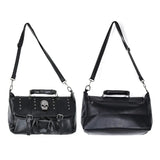 Annmouler Punk Style Women Handbags Skull Tote Bag Large Capacity Shoulder Bag