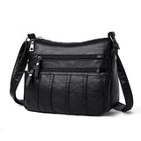 Small Women Bag Pu Leather Shoulder Bag Multipockets Crossbody Bag
