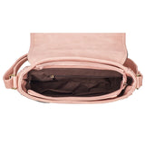 Vintage PU Leather Crossbody Shoulder Bag Hollow Out Satchel Totes