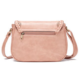 Vintage PU Leather Crossbody Shoulder Bag Hollow Out Satchel Totes