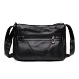 Vintage Women Handbag Purse Pu Leather Shoulder Bag Pockets Crossbody Bag