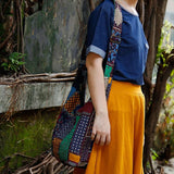 Vintage Women Shoulder Bag Crossbody Bohemian Style Cotton Messenger