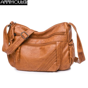 Vintage Women Shoulder Bag Pu Leather Crossbody Female Messenger Purse