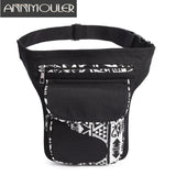 Vintage Women Waist Bag Pack Large Capacity Fanny Pack Fabric Patchwork