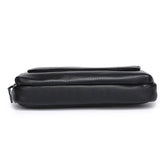 Women PU Leather Waist Bag Fanny Pack Double Pocket Small Phone Bag Purse