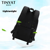 Anreisha Male Canvas Backpack Casual Rucksacks 15-inch Laptop Backpack