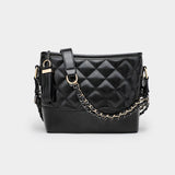 Diamond Chain Shoulder Bag Hobo Crossbody Bag Female PU Classic Handbag
