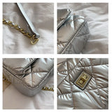 Diamond Lattice Shoulder Bag Small Square Crossbody Handbag