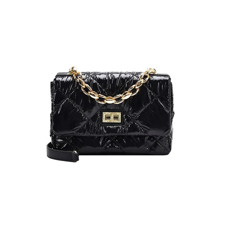 Diamond Lattice Shoulder Bag Small Square Crossbody Handbag