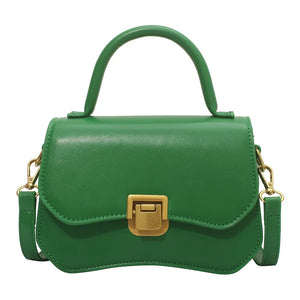 Lock Flap Women Bags PU Leather Crossbody Small Handbag Shoulder Bags