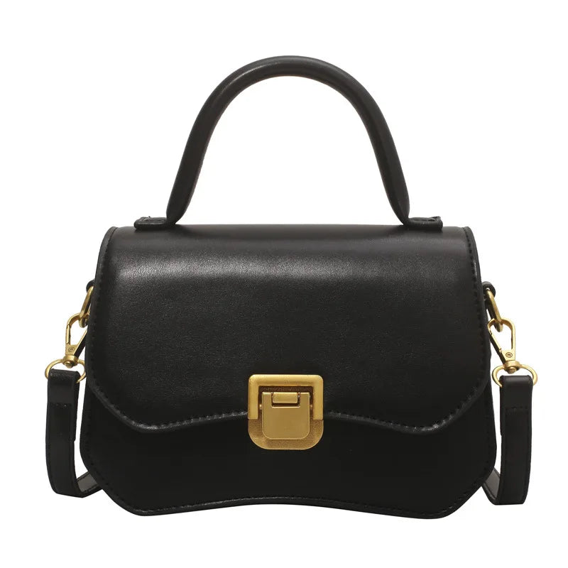 Lock Flap Women Bags PU Leather Crossbody Small Handbag Shoulder Bags