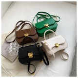 Lock Flap Women Bags PU Leather Crossbody Small Handbag Shoulder Bags