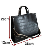 Stone Pattern Shoulder Bags For Women Tote Bags High Capacity Messenger Bag Lady
