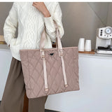 Women's Casual Nylon Tote Bag Large Shoulder Shopper Handbag