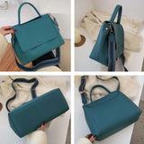 Soft PU Leather Shoulder Bag Women's High Capacity Messenger Bag