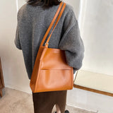 Large Capacity Women Bags Shoulder Bags PU Leather Female Tote Bag
