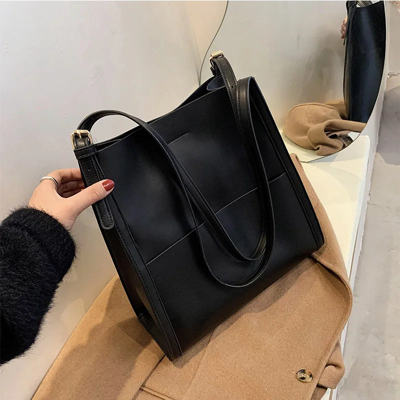 Large Capacity Women Bags Shoulder Bags PU Leather Female Tote Bag
