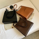 Large Capacity Women Bags Shoulder Bags PU Leather Female Tote Bag