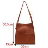 Large Capacity Women Bags Shoulder Bags PU Leather Female Tote Bag