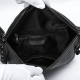 Wide Strap Shoulder Bags Women Rivet Crossbody Bag Leather Bag Multifunctional