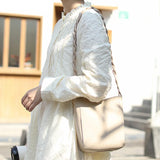 Retro Bucket Bag Casual Pu Leather Bag Shoulder Bag Lady Messenger Bag