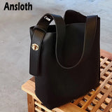 PU Leather Shoulder Bags Bucket Bag Ladies Tote Bags HPS953