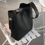 PU Leather Shoulder Bags Bucket Bag Ladies Tote Bags HPS953