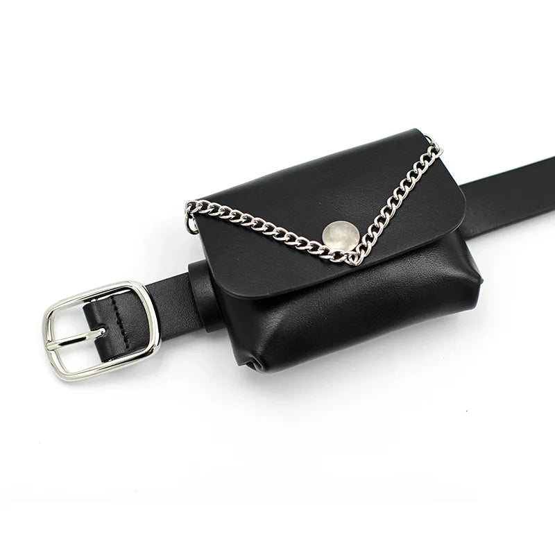 Mini Waist Bag PU Leather Fanny Pack Women Bag HPS1191