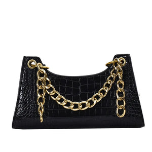 Crocodile Pattern PU Leather Women Bag Shoulder Bag Ladies HPS943