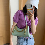 Crocodile Pattern PU Leather Women Bag Shoulder Bag Ladies HPS943