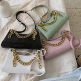 Crocodile Pattern PU Leather Women Bag Shoulder Bag Ladies HPS943