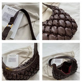 Plaid Shoulder Bag Women Handbag PU Leather Lady Hobos HPS1217