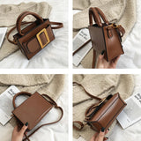 Retro PU Leather Women's Small Flap Bag Shoulder Bags