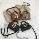 Retro PU Leather Women's Small Flap Bag Shoulder Bags