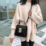 Retro Stone Pattern Shoulder Bag PU Leather Handbag Lady HPS984
