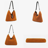 Soft Wool Plush Women Shoulder Bags Winter Style Underarm Bags Hot HPS998