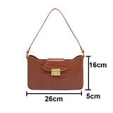 Stone Pattern PU Leather Shoulder Bags Solid Handbags Lady HPS1023