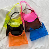 Summer Women's Transparent Handbags Jelly Bag Ladies Shoulder Beach Bag HPS131