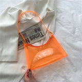 Summer Women's Transparent Handbags Jelly Bag Ladies Shoulder Beach Bag HPS131