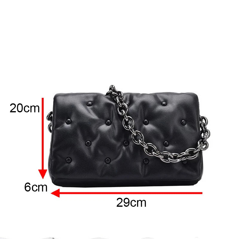 Vintage Denim Shoulder Bag Chain Handbag HPS1046