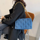 Vintage Denim Shoulder Bag Chain Handbag HPS1046