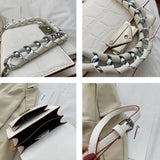 Crocodile Pattern Shoulder Bag Women Handbag PU Leather Flap Lady HPS1024