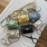 Crocodile Pattern Shoulder Bag Women Handbag PU Leather Flap Lady HPS1024