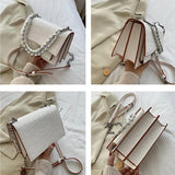 Crocodile Pattern Shoulder Bag Women Handbag PU Leather Flap Lady HPS1024