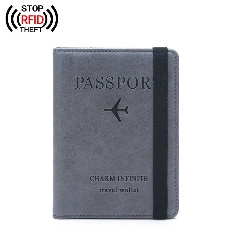 Anti-Lost Passport Cover Travel Wallet Holder Men Women Gift