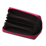 RFID Blocking Leather Long Wallet Zipper Card Bag