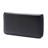 RFID Blocking Leather Long Wallet Zipper Card Bag