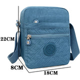 Water Resistant Nylon Shoulder Bag for Women